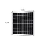 SGF-1200 Solar Panel - 20 Watt For 12 Volt Charging
