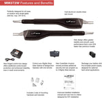 Mighty Mule MM372W Solar Package - Medium Duty Dual Smart Gate Opener